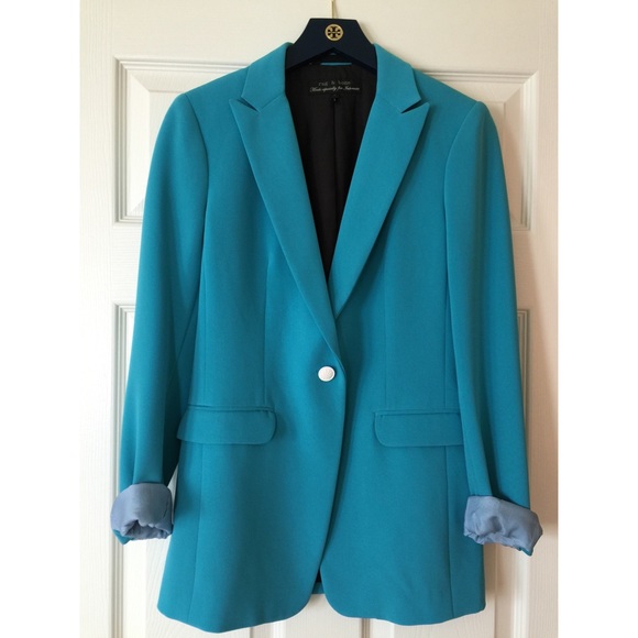 Rag and Bone Turquoise Blue Blazer Jacket Size 0 - Picture 1 of 4